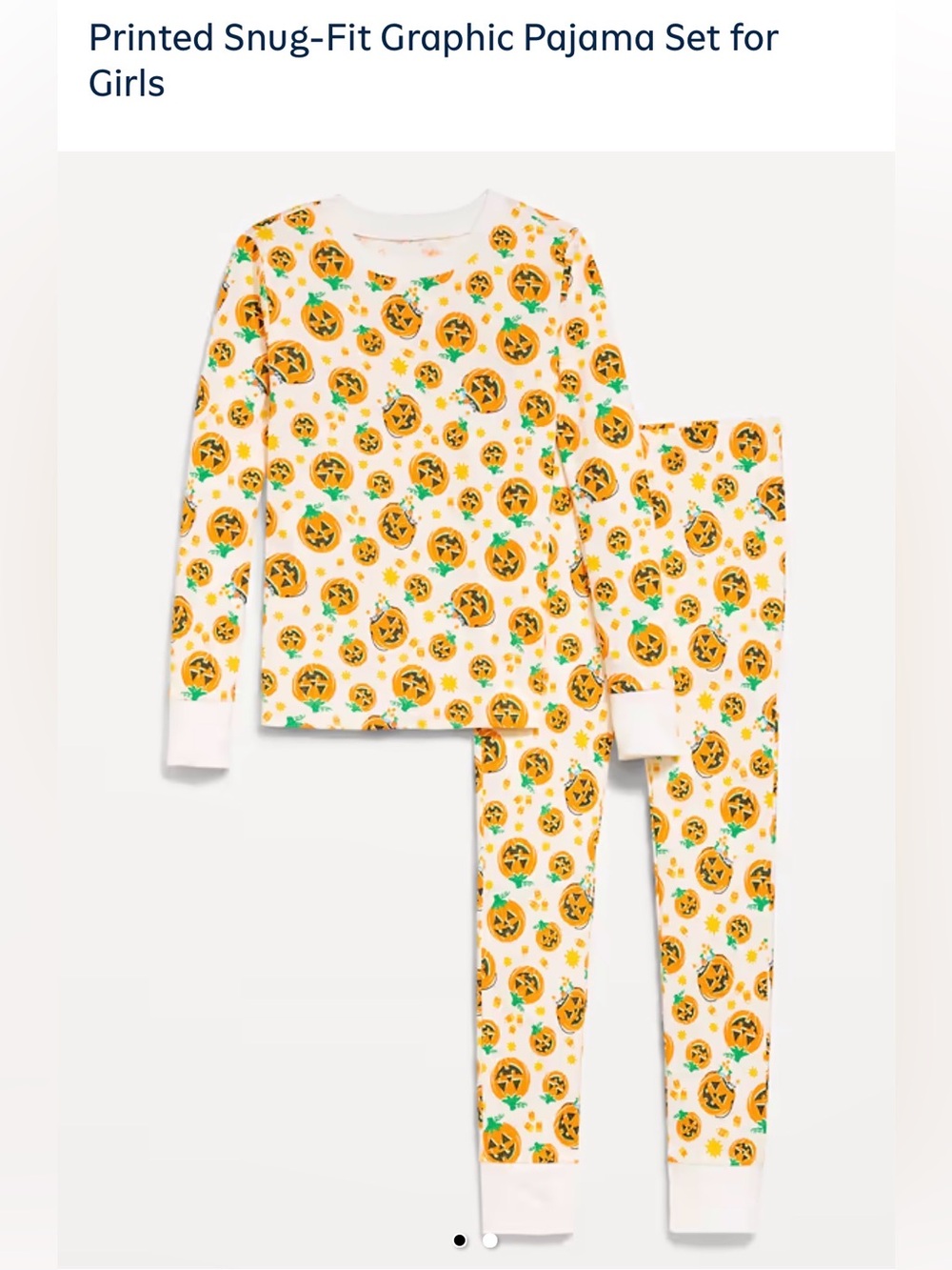 Printed Snug-Fit Graphic Pajama Set for Girls